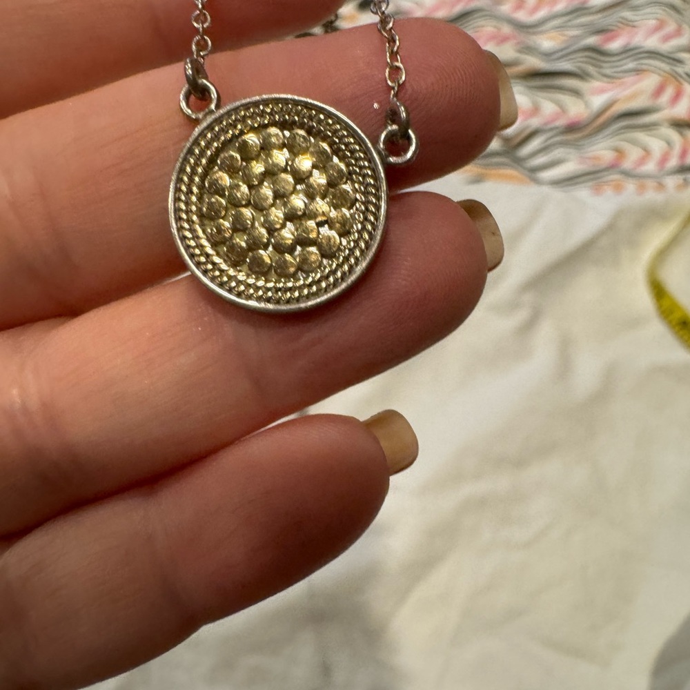 Anna Beck sterling and gold necklace